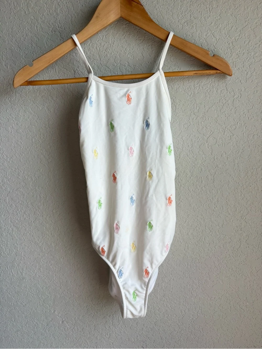 Polo Ralph Lauren Girls One Piece Swimsuit White Girls 8